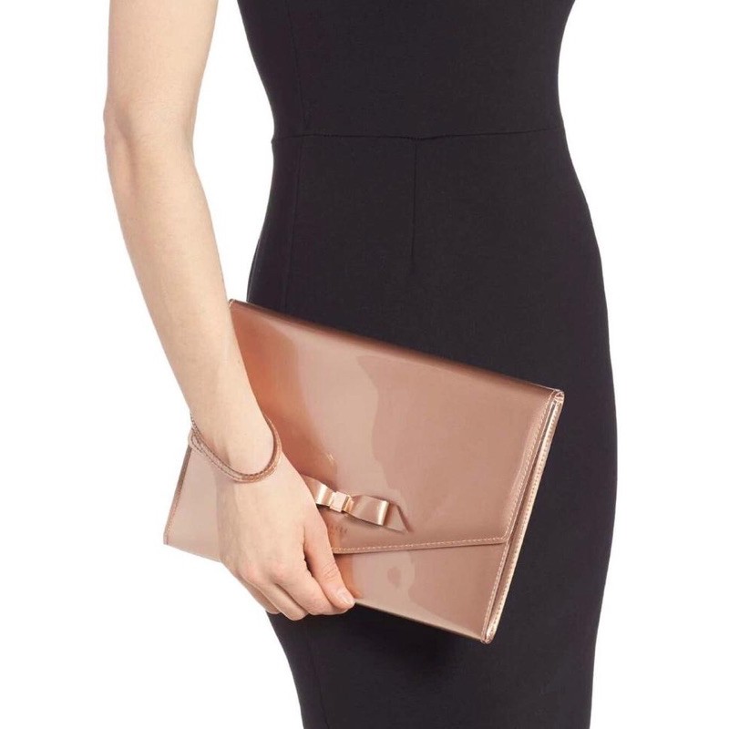 Ted Baker London Rose Gold Cersei Envelope Clutch Special Edition Birthday Anniversary