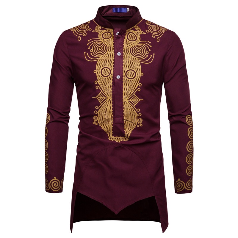 เสื้อเชิ้ตแขนยาวมุสลิมผู้ชาย xclusive Bollywood Kurta Raya Lelaki Melayu