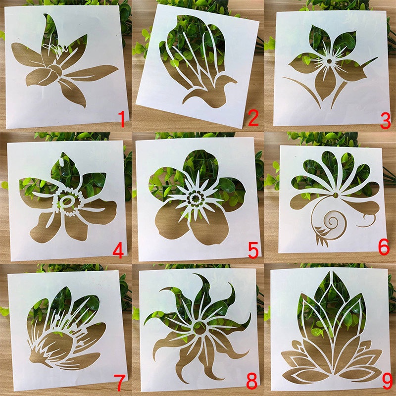 ชุดเครื่องมือแม่แบบลายหนังสือพิมพ์ดอกไม้สําหรับใช้ในการเขียนหนังสือพิมพ์
