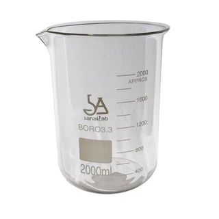 บีกเกอร์แก้วทนไฟ 1000 ml. - 5000 ml. (Beaker - BORO 3.3 Glass 1000 ml. - 5000 ml.)