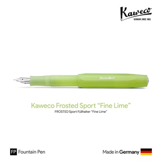 Kaweco Frosted Sport "Fine Lime" Fountain Pen - ปากกาหมึกซึมคาเวโก้ฟรอสต์สปอร์ต สีเขียวไลม์