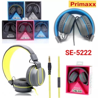 Primaxx Headphone SE-5222 หูฟังสมอทอล์คพับเก็บได้ หูฟัง+ไมค์ ใช้กับมือถือได้