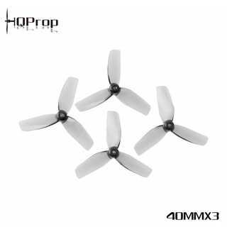 4ใบ HQProp 40MMX3 1MM &amp; 1.5MM Shaft Micro Whoop Prop ใบพัดของโดรนจิ๋ว คุณภาพเหนียว ทน แรง