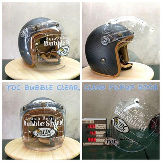 ชิวหน้า Bubble visor TDC  สีใส (เฉพาะชิวหน้า)