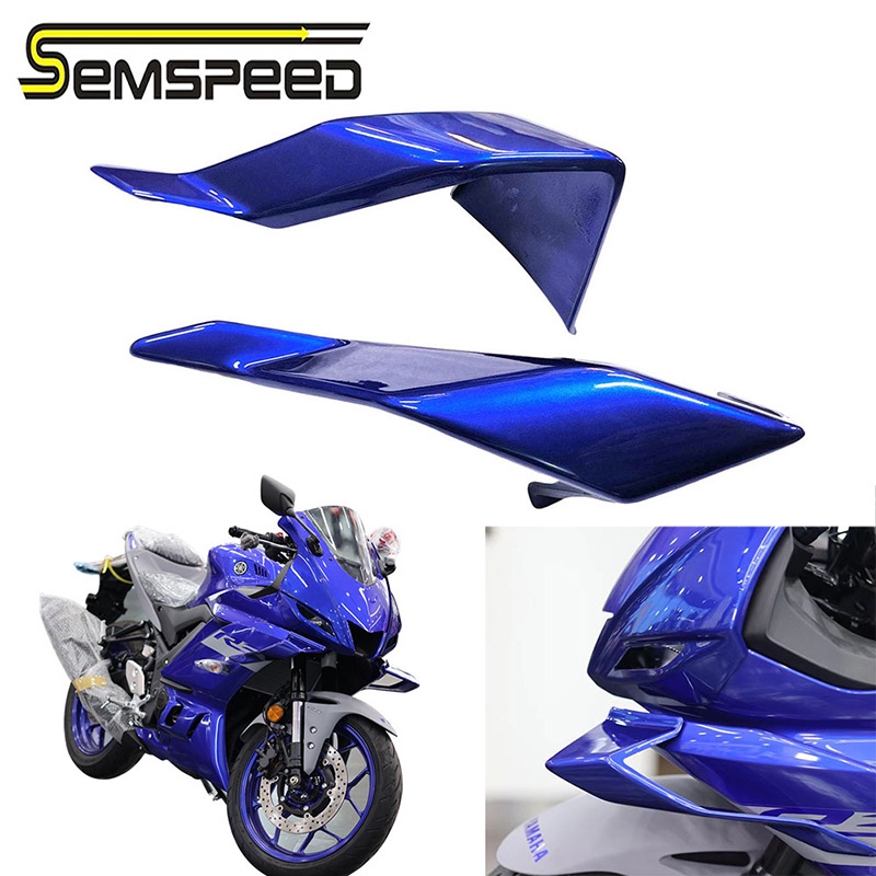 【SEMSPEED】ฝาครอบปลายปีกด้านข้าง นิวเมติก พลาสติก ABS อุปกรณ์เสริม สําหรับ Yamaha R3 R25 V2 2019-2024 R15 V3 R15M