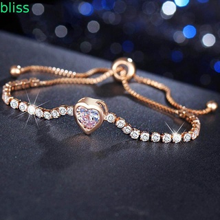 Bliss กําไลข้อมือประดับคริสตัล Rhinestone หลากสีเครื่องประดับแฟชั่นสตรี