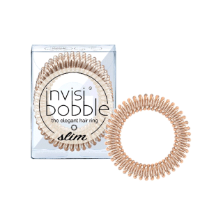 invisibobble ยางรัดผม รุ่น slim สี bronze me pretty (1 กล่องบรรจุ 3 เส้น)