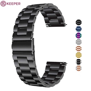 Smart Watch Solid stainless STEEL Metal STRAP 22mm อินเตอร์เฟสตรงสากล (22mm) &gt;&gt;&gt; Keeper