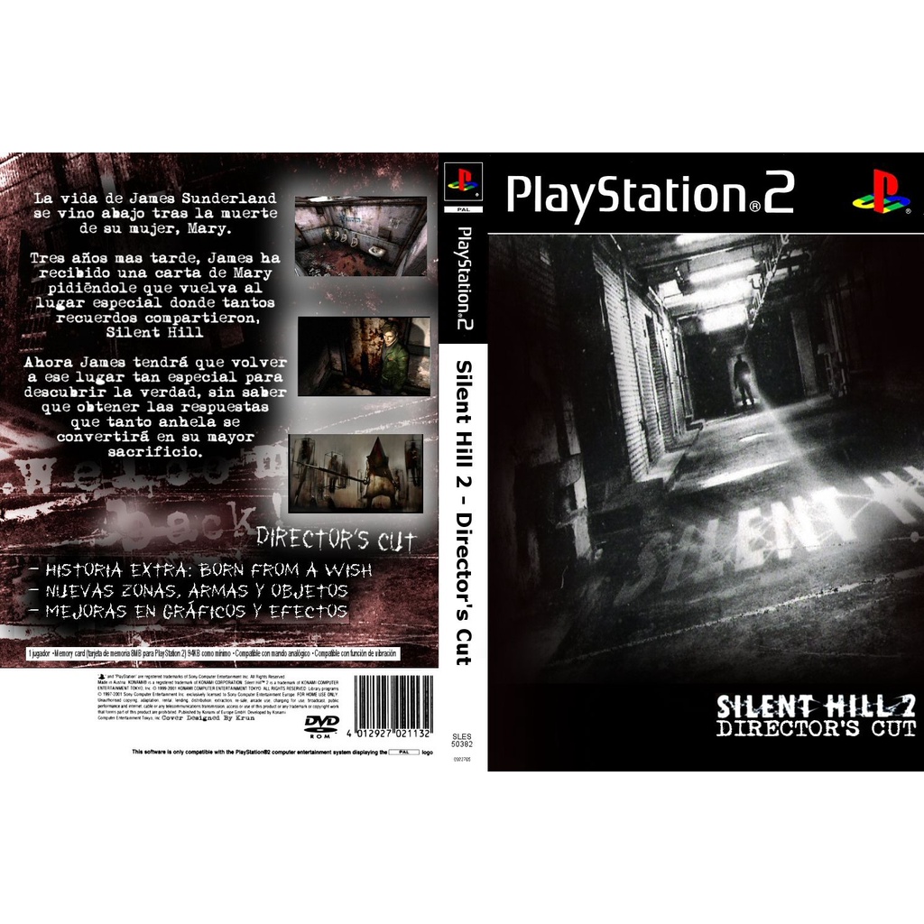 แผ่นเกมส์ PS2 Silent Hill 2 Directors Cut คุณภาพ ส่งไว (DVD)