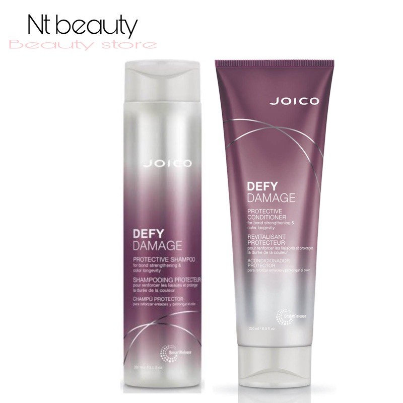 Joico defy damage shampoo 300 ml conditioner 250 ml จอยโก้ ดีฟาย ดาเมจ แชมพู และ คอนดิชั่นเนอร์ ใหม่