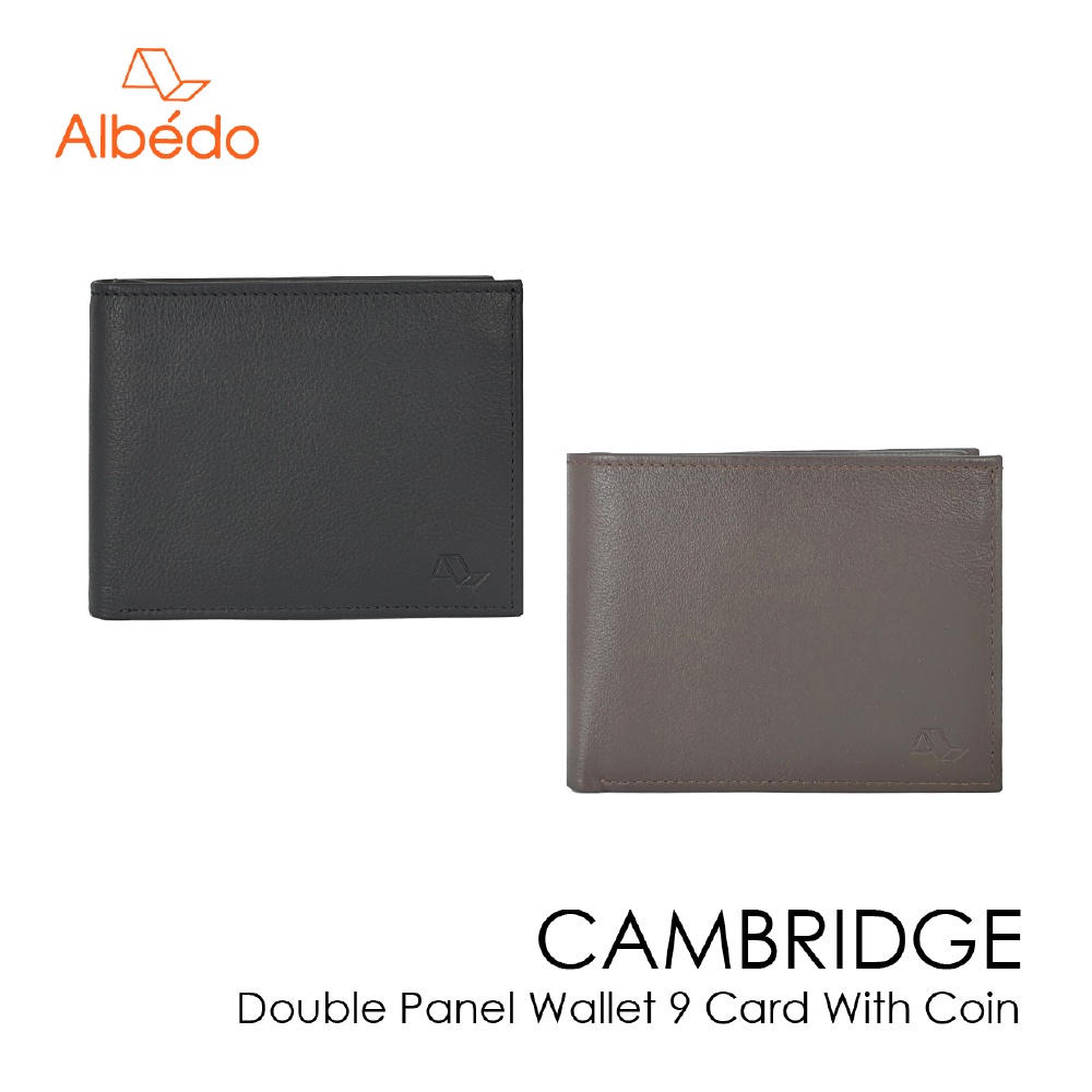 [Albedo] CAMBRIDGE DOUBLE PANEL WALLET 9 CARD WITH COIN กระเป๋าสตางค์/กระเป๋าใส่บัตร  รุ่น CAMBRIDGE-CB04799/79