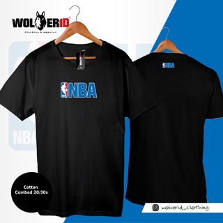 เสื้อยืดบาสเก็ตบอล ผ้าฝ้าย ตัวสั้น ลาย Nba