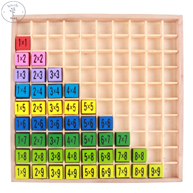 Early Math Educational Wooden Toy 1-100 Digit Cognitive 10*10 ...