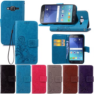PU Leather Flip Wallet Case with Card Slot and Kickstand for Samsung Galaxy J7 Prime  2016   J710 M40/A60