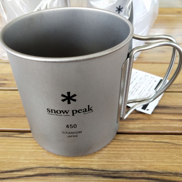 Snow Peak Titanium Single Cup 450 ml / 300 ml snowpeak แก้ว snow peak mug MG-143 MG-142