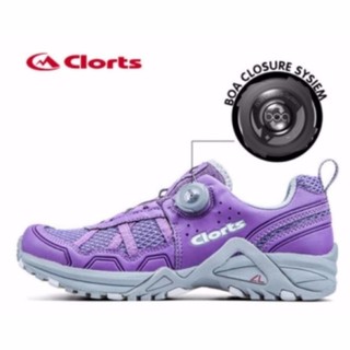 Clorts Jogging Shoes BOA 3 รองเท้าวิ่งผู้หญิง เทคโนโลยี BOA รองเท้าไม่ต้องผูกเชือก (สีม่วง)