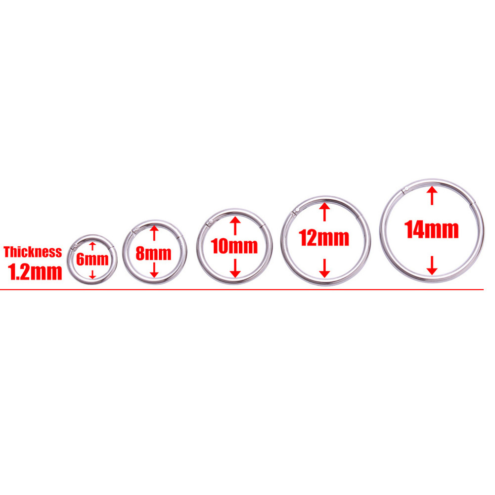 เครื่องประดับ จิวจมูก ห่วงปาก สเตนเลส สไตล์พังก์ เรียบง่าย แฟชั่นสําหรับทุกเพศ 1 ชิ้น ราคา ถูกที่สุด ดีลบีเคเค แกลเลอรีภาพที่ 3