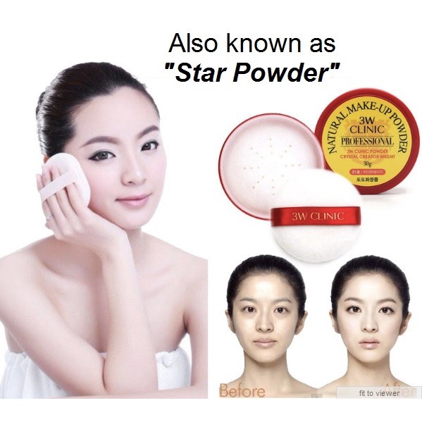(ของแท้) 3W Clinic Natural Make-Up Powder 30g. /  PALGANTONG 3W CLINIC  ปากันตอง ( made in korea )