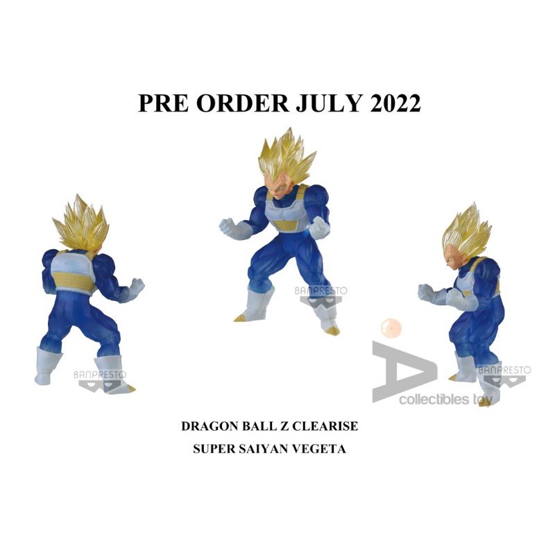 JULY 22 DRAGON BALL Z CLEARISE SUPER SAIYAN VEGETA