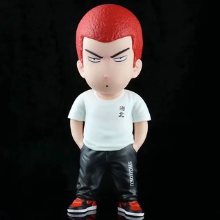 [ส่งฟรี]  Model  slam dunk ซากุรางิ ฮานามิจิ เบอร์ 10  ทีมโชโฮคุ  วัสดุ PVC  สูง 32 ซม.