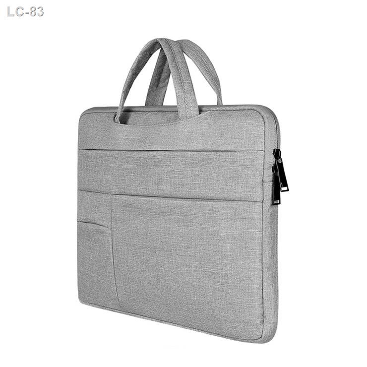 ✠เคสโน๊ตบุ๊ค กระเป๋าโน๊ตบุ๊ค ซองผ้าใส่แท็บเล็ต สีเทา 13-15.6INCH Soft Case Notebook bag เคสแมค ซองใส่โน๊ตบุ๊ค ซองแล็ปท็อ