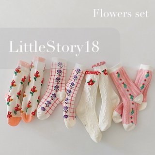 [LittleStory18] ถุงเท้าเด็ก สไตล์เกาหลี lovely girl collection