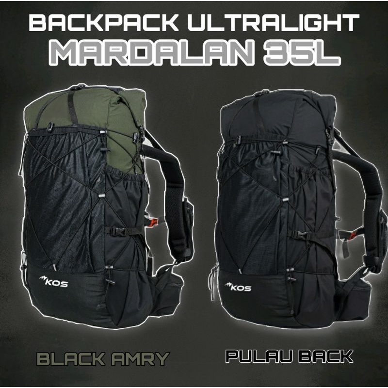 35L KOS Series MARDAL ULTRALIGHT BACKPACK / 35L KOS MOUNTAIN BACKPACK / UL BAG / 35L KOS SERIES MARD