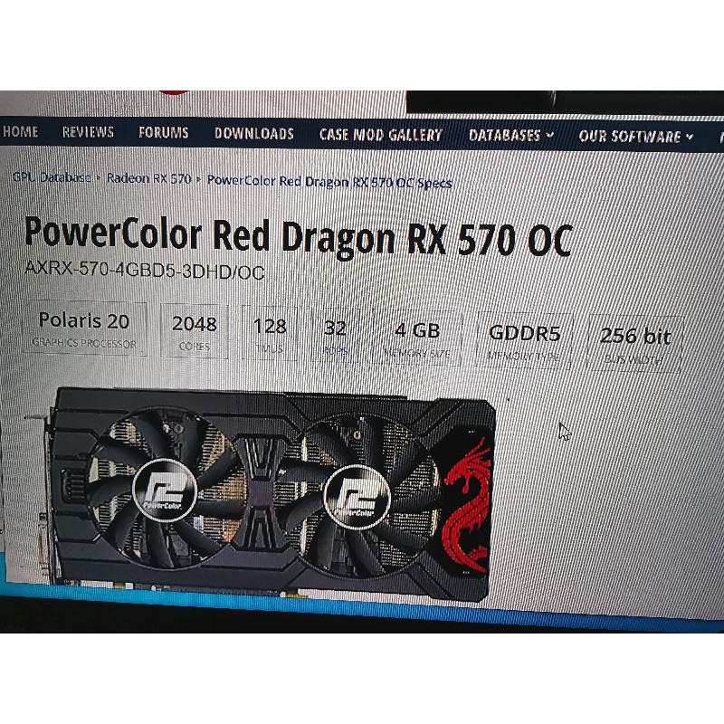 การ์ดจอ PowerColor Red Dragon RX 570 4Gb