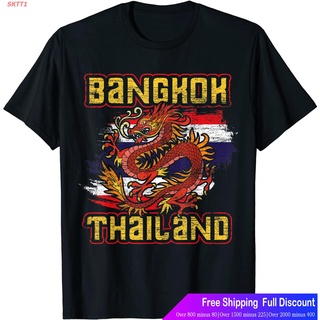 เสื้อยืดคอกลมcrew neckSKTT1 thailandเสื้อยืดยอดนิยม Thailand T-Shirt Bangkok Dragon T-Shirt thailand Popular T-shirtsS-4