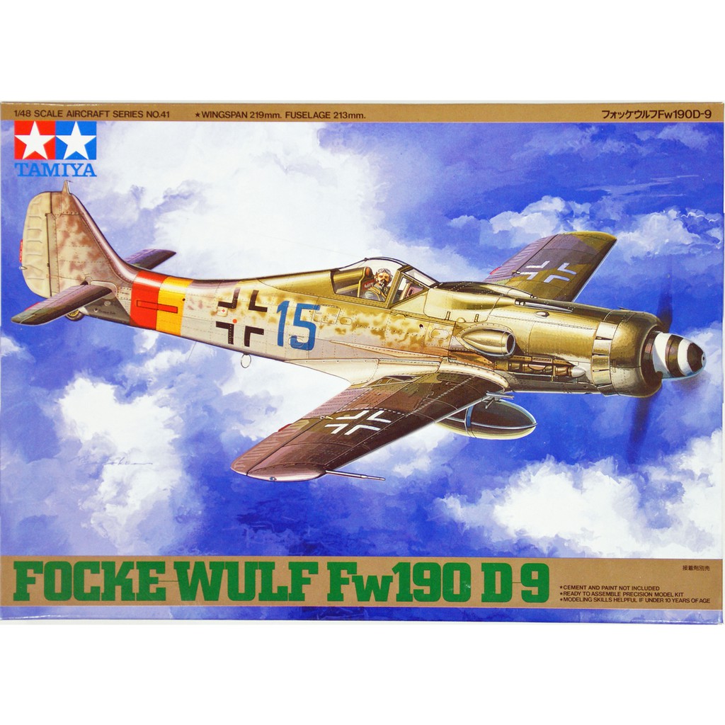 Tamiya 1/48 TA61041 FOCKE WULF FW190 D-9