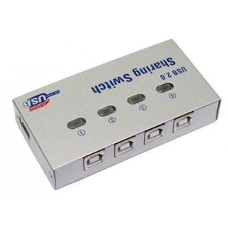 ตัวสลับเครื่องพิมพ์ Printer Switch USB 2.0 Hub Auto Sharing Switch 2 Ports 4Port for Computer PC Printer Mini