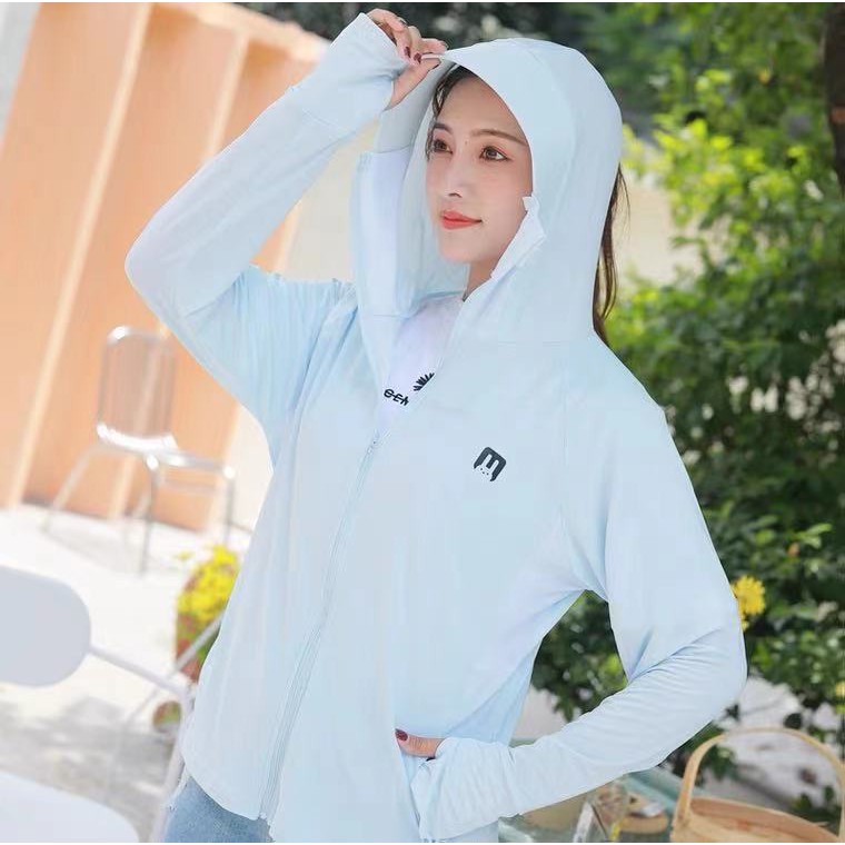 1604-1608 เสื้อกันแดดหรือเสื้อกันแสงยูวี ผ้านิ่มบางใส่สบายไม่ร้อง ผ้านิ่มๆสไตล์จีน (สินค้าพร้อมส่ง)