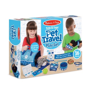 ชุดเดินทางกับสัตว์เลี้ยง Melissa &amp; Doug Tote &amp; Tour Pet Travel Play Set