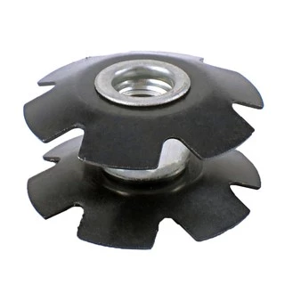 สตานัทสำหรับตอกยึดซางโช๊ค พร้อมสกรู M6 x 40 mm. MTB Star Nut 1-1/8" With screw (2ชุด)