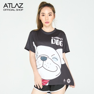 [กรอกโค้ด VDZ49 ลด 40.-] พร้อมส่ง เสื้อวิ่งพิมพ์ลายน้องหมาเฟรนช์บูลด็อก French bulldog