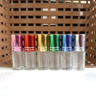 ขวดลูกกลิ้ง 2 ml. (ฝาคละสี12ขวด)