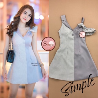 Simple Brand เดรสทูโทนหวานๆ