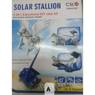 solar stallion 3 in 1 educational DIYรถม้าพลังแสงอาทิตย์*กล่อบบุบไม่สวย** เลือกแบบได้