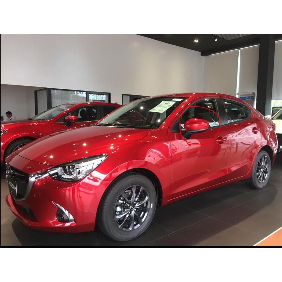 (ของแท้) DG8G691N7 PR ที่ครอบ กระจก มองข้าง สีแดงพิเศษ โซลเรดคริสตัส ไมก้า 46V มาสด้า 2 Mazda 2 skya