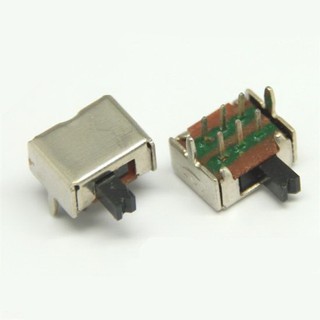 Slide Switch 2P2T สวิตซ์เลื่อน SK-22D07 6ขา