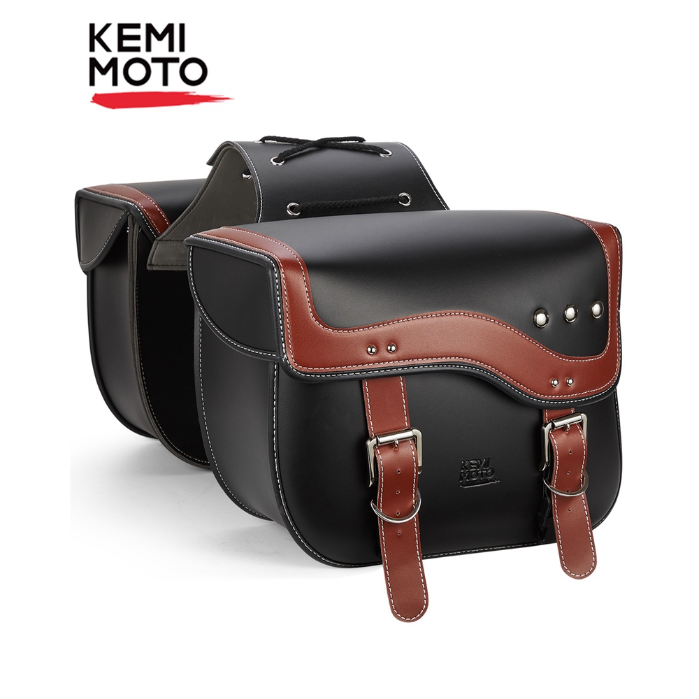 real leather saddlebags