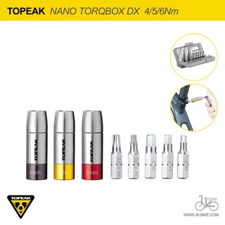 เครื่องมือนาโนท๊อกซ์ แรงบิด 4/5/6Nm TOPEAK NANO TORQBOX DX TOOL