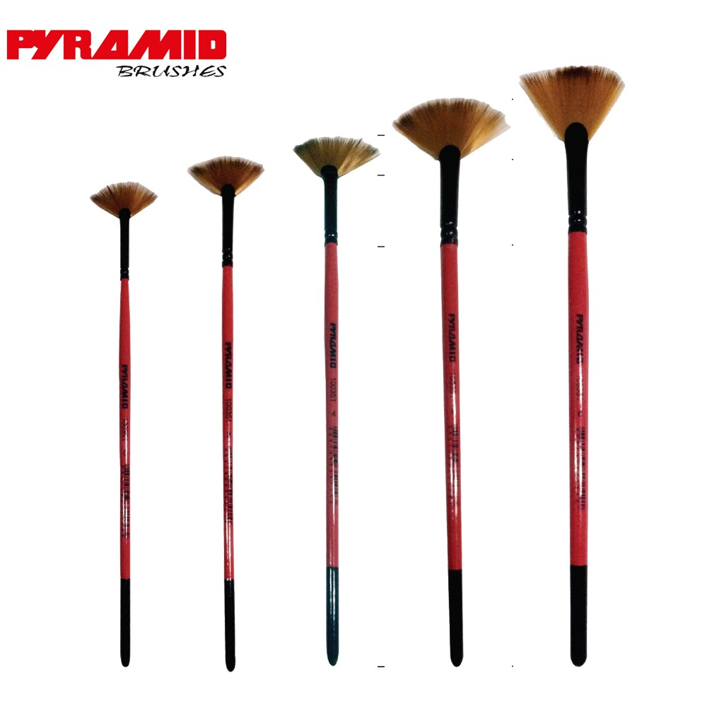 Pyramid(ปิรมิด) พู่กันพัด PYRAMID ขนสังเคราะห์  รุ่น 100351