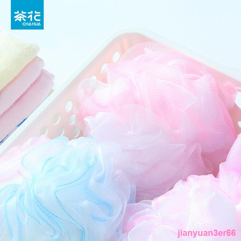 ✶✈Jianyuan3er66 Camellia Bath Ball Baby Bath Ball ผ้าเช็ดตัวอาบน้ําดอกไม้ดอกไม้อาบน้ําขนาดใหญ่ Ball 