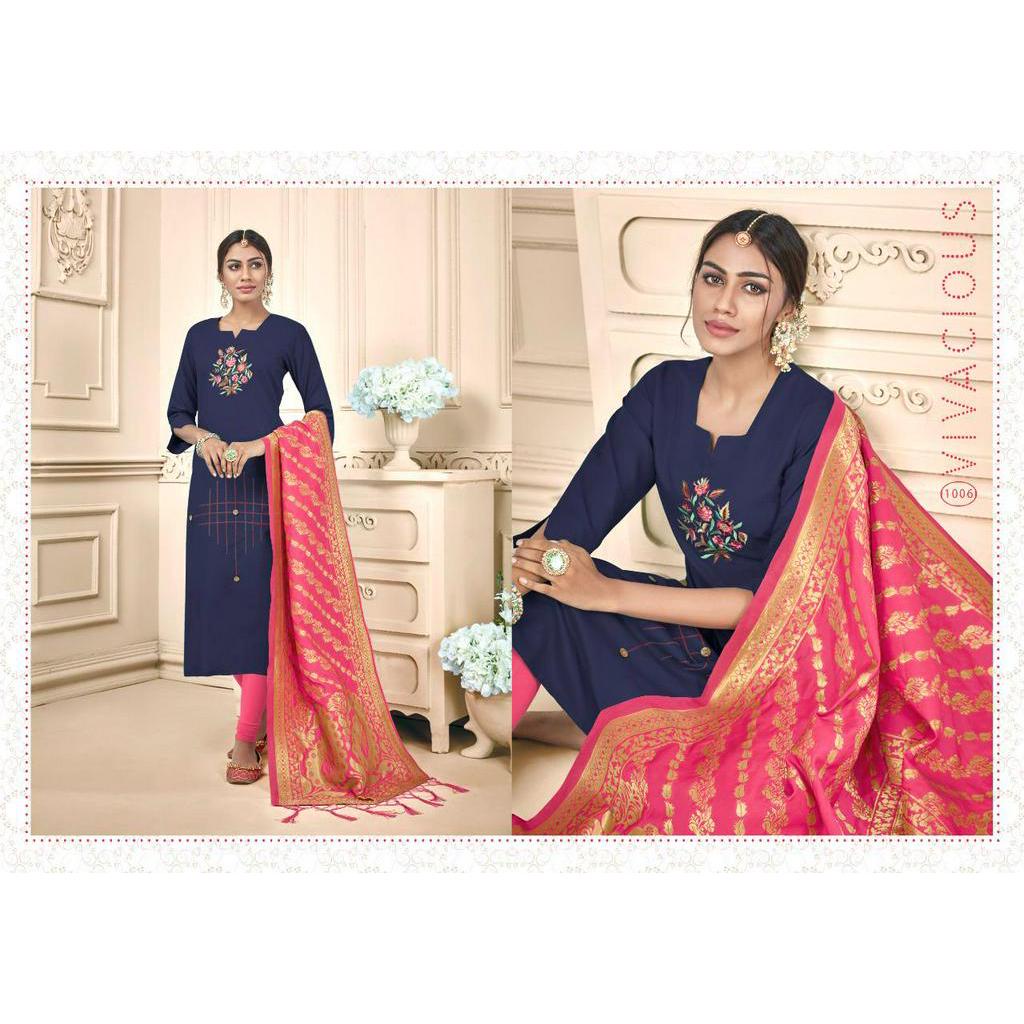 ออกแบบใหม่ชุด Punjabi Banaras Salwer Punjabi Suit
