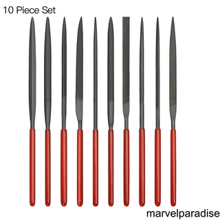 10 Pcs/set Woodworking Steel Rasp Wood Polishing Burr Removing Flat Oval Pointed Semicircle Files Kit 3x140mm