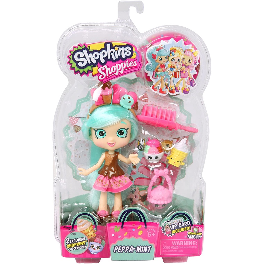 Shopkins Shoppies S2 Doll Pack Peppa-Mint Shopkins Shoppies S2 ตุ๊กตาเปปป้ามิ้นท์