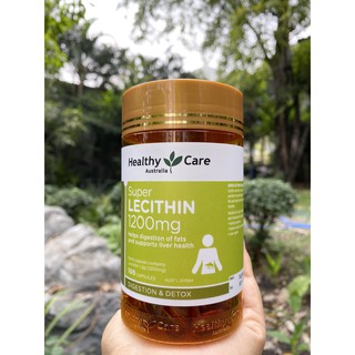 🔥 ฉลากใหม่พร้อมส่ง เลซิติน เข้มข้นสุด Healthy Care Super Lecithin 1200mg 100 Capsules บำรุงตับ ล้างพิษในตับ ของแท้จากออส