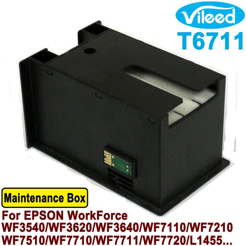 [สต็อกประเทศไทย] T6711 T671100 PXMB3 Maintenance Box Cartridge C13T671000 Compatible for EPSON WorkF