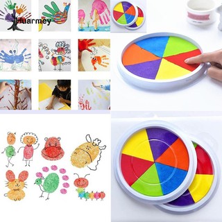 ★Children Kids DIY Fingerprint Painting Mud Pigment Graffiti Toy Colorful Inkpad